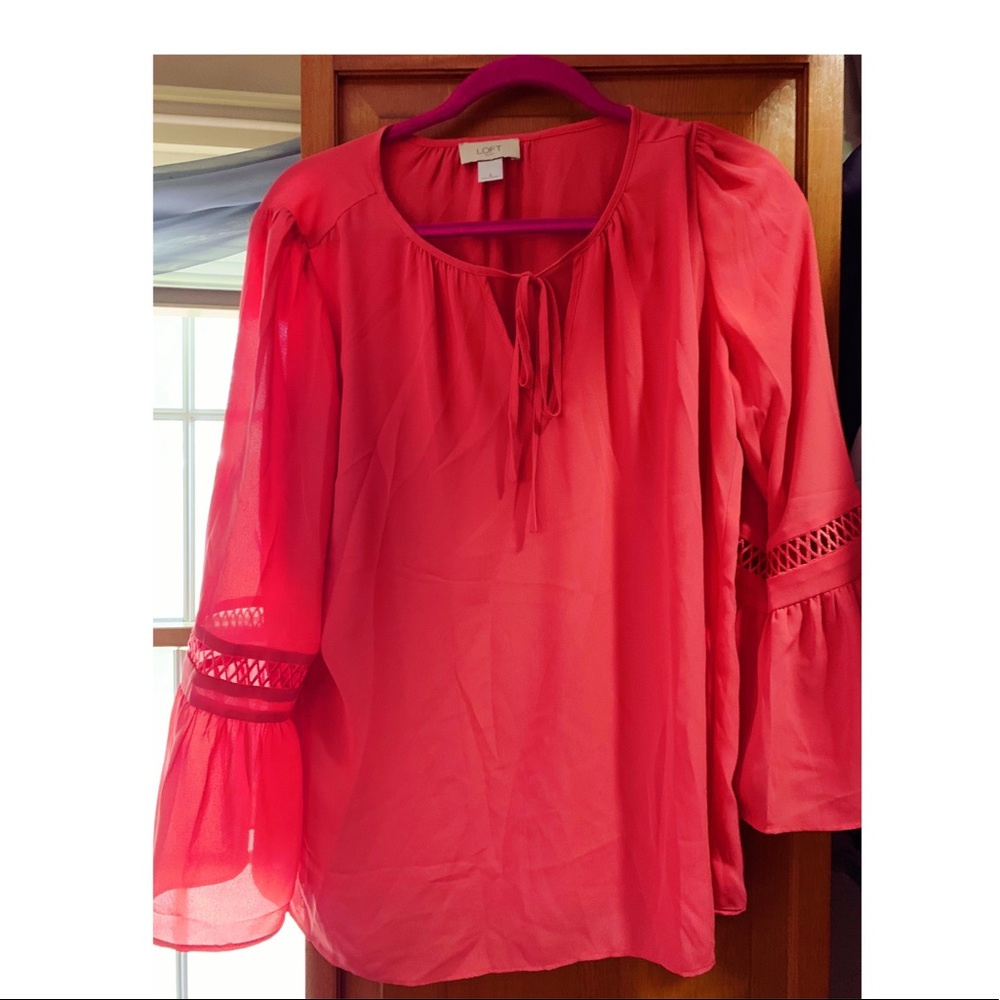 Loft orange shirt